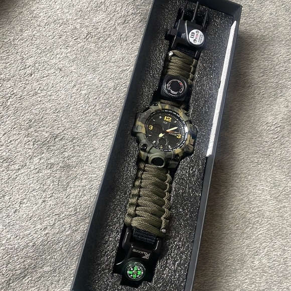 23-in-1 Survival Military Digital Watch, Mens Tactical Multi-Functional … - Picture 7 of 10